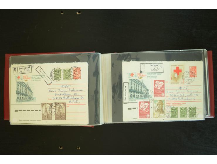  ROTES KREUZ: 1872/1990, umfangreicher Bestand mit einigen hundert Briefen, dabei viel Feldpost- und KGF-Belege, Sonder- und 