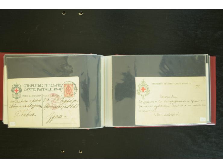  ROTES KREUZ: 1872/1990, umfangreicher Bestand mit einigen hundert Briefen, dabei viel Feldpost- und KGF-Belege, Sonder- und 