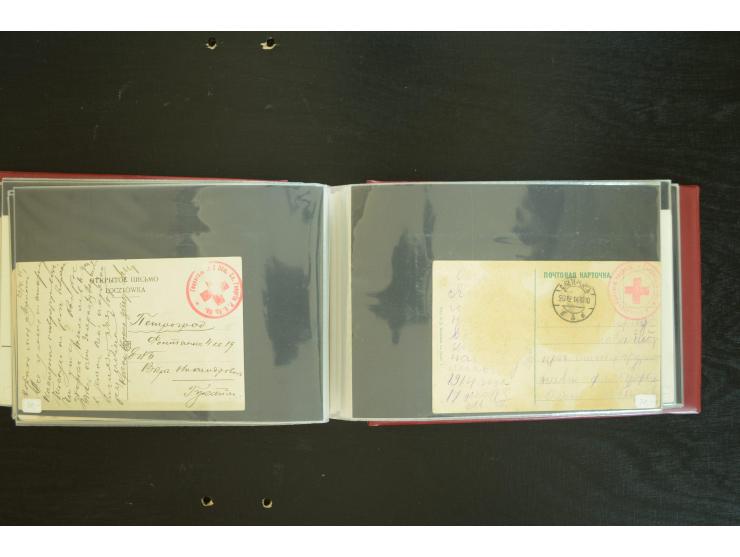  ROTES KREUZ: 1872/1990, umfangreicher Bestand mit einigen hundert Briefen, dabei viel Feldpost- und KGF-Belege, Sonder- und 