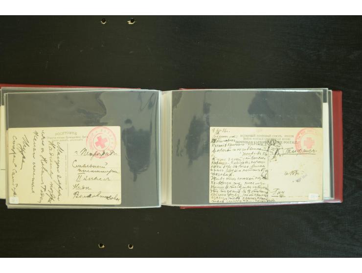  ROTES KREUZ: 1872/1990, umfangreicher Bestand mit einigen hundert Briefen, dabei viel Feldpost- und KGF-Belege, Sonder- und 