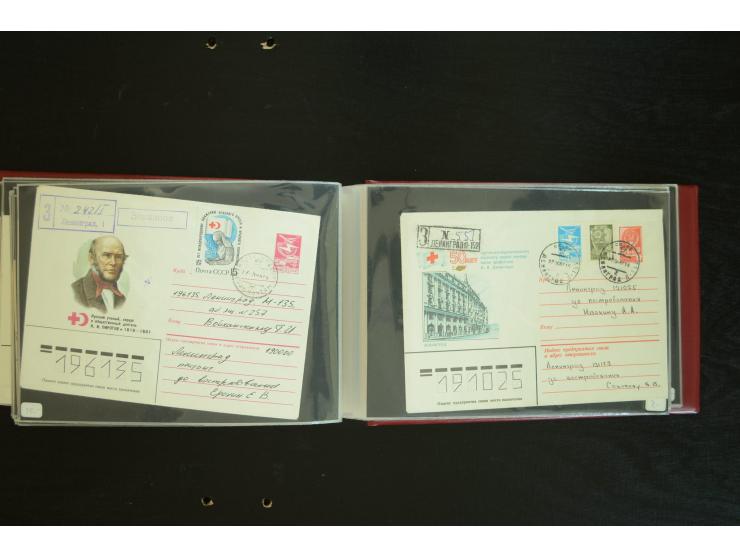  ROTES KREUZ: 1872/1990, umfangreicher Bestand mit einigen hundert Briefen, dabei viel Feldpost- und KGF-Belege, Sonder- und 