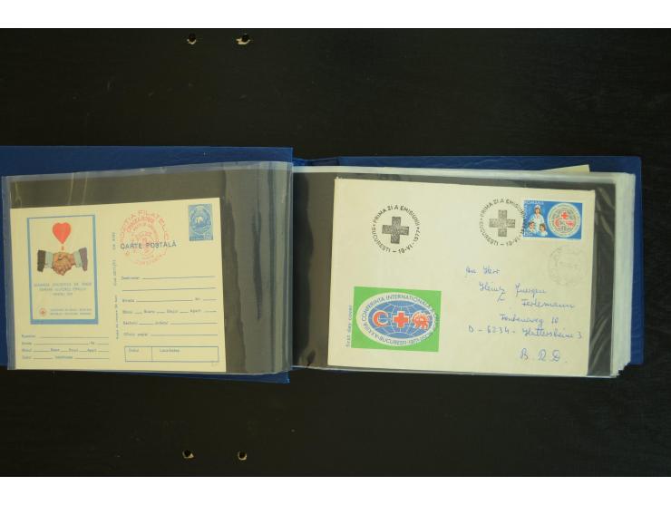  ROTES KREUZ: 1872/1990, umfangreicher Bestand mit einigen hundert Briefen, dabei viel Feldpost- und KGF-Belege, Sonder- und 