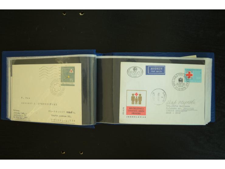 ROTES KREUZ: 1872/1990, umfangreicher Bestand mit einigen hundert Briefen, dabei viel Feldpost- und KGF-Belege, Sonder- und 
