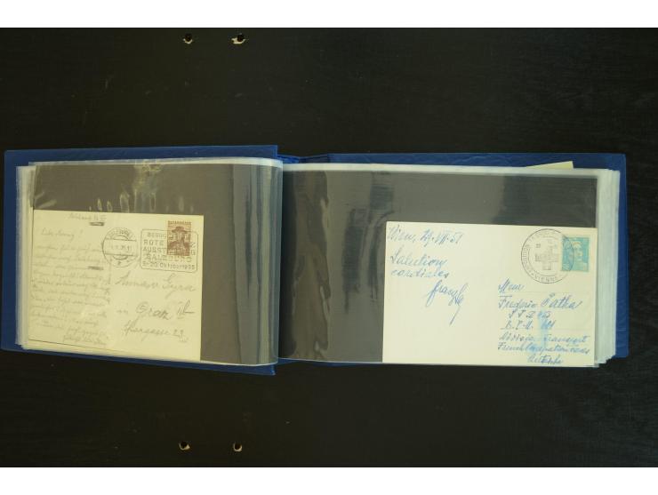  ROTES KREUZ: 1872/1990, umfangreicher Bestand mit einigen hundert Briefen, dabei viel Feldpost- und KGF-Belege, Sonder- und 