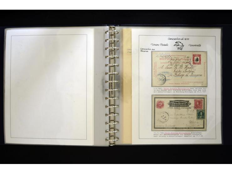 UPU: 1904/70, sehr schöne und umfangreiche Sammlung, dabei viele gute Werte und Ausgaben wie z.B. Deutsches Reich Geschenkhef