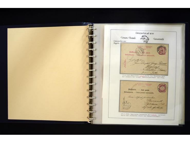 UPU: 1904/70, sehr schöne und umfangreiche Sammlung, dabei viele gute Werte und Ausgaben wie z.B. Deutsches Reich Geschenkhef