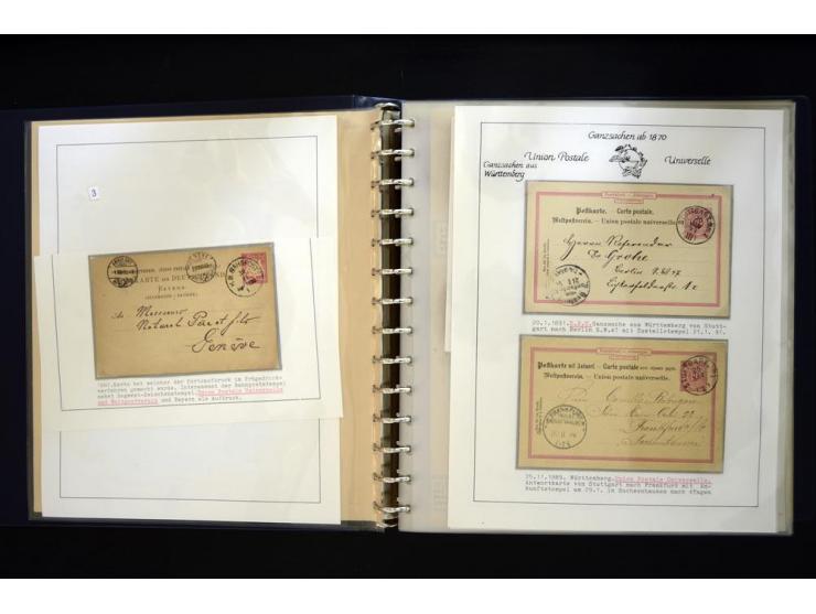 UPU: 1904/70, sehr schöne und umfangreiche Sammlung, dabei viele gute Werte und Ausgaben wie z.B. Deutsches Reich Geschenkhef