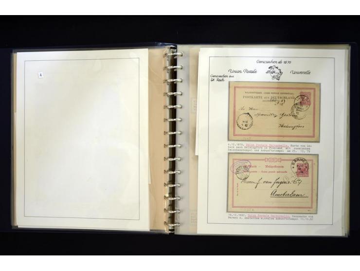UPU: 1904/70, sehr schöne und umfangreiche Sammlung, dabei viele gute Werte und Ausgaben wie z.B. Deutsches Reich Geschenkhef