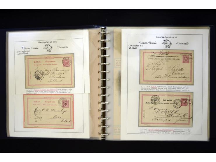 UPU: 1904/70, sehr schöne und umfangreiche Sammlung, dabei viele gute Werte und Ausgaben wie z.B. Deutsches Reich Geschenkhef