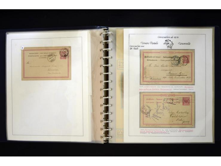 UPU: 1904/70, sehr schöne und umfangreiche Sammlung, dabei viele gute Werte und Ausgaben wie z.B. Deutsches Reich Geschenkhef