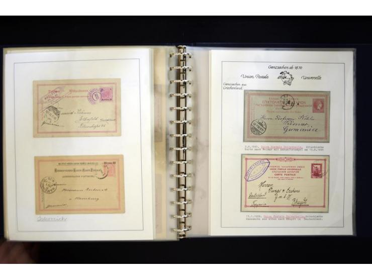 UPU: 1904/70, sehr schöne und umfangreiche Sammlung, dabei viele gute Werte und Ausgaben wie z.B. Deutsches Reich Geschenkhef