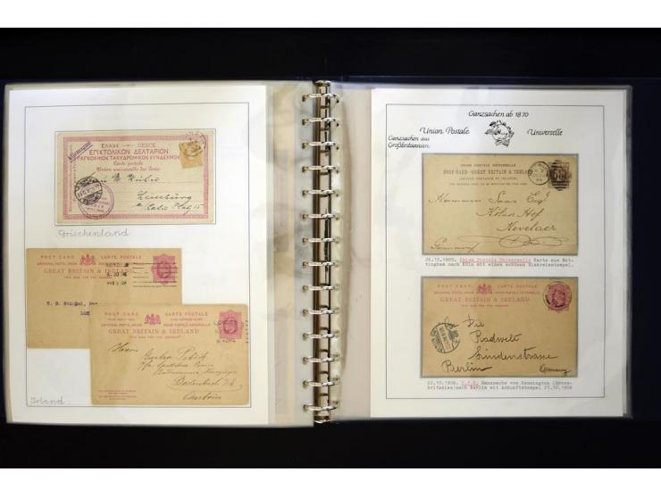 UPU: 1904/70, sehr schöne und umfangreiche Sammlung, dabei viele gute Werte und Ausgaben wie z.B. Deutsches Reich Geschenkhef