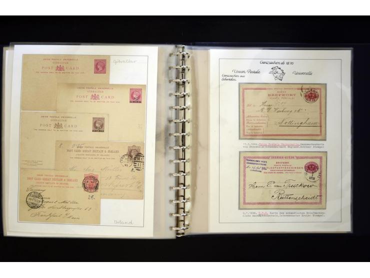 UPU: 1904/70, sehr schöne und umfangreiche Sammlung, dabei viele gute Werte und Ausgaben wie z.B. Deutsches Reich Geschenkhef