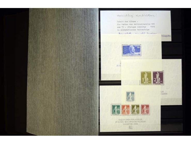 UPU: 1904/70, sehr schöne und umfangreiche Sammlung, dabei viele gute Werte und Ausgaben wie z.B. Deutsches Reich Geschenkhef