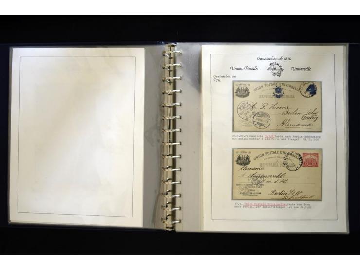 UPU: 1904/70, sehr schöne und umfangreiche Sammlung, dabei viele gute Werte und Ausgaben wie z.B. Deutsches Reich Geschenkhef