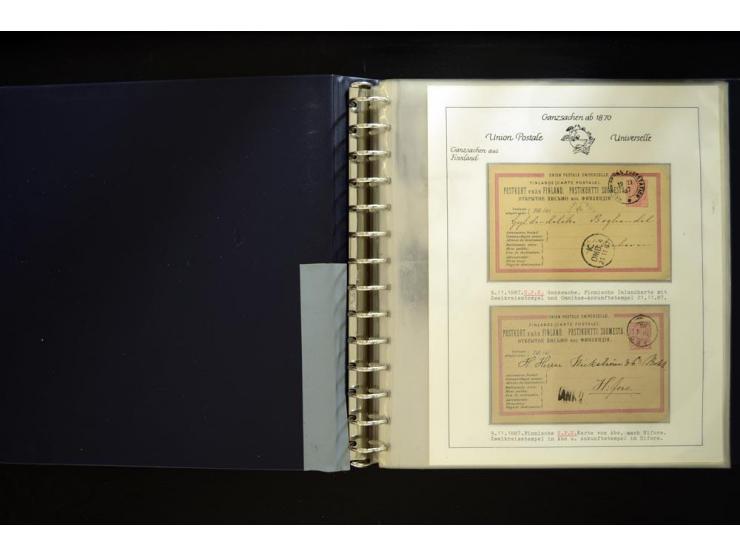 UPU: 1904/70, sehr schöne und umfangreiche Sammlung, dabei viele gute Werte und Ausgaben wie z.B. Deutsches Reich Geschenkhef