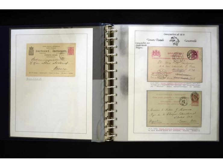 UPU: 1904/70, sehr schöne und umfangreiche Sammlung, dabei viele gute Werte und Ausgaben wie z.B. Deutsches Reich Geschenkhef