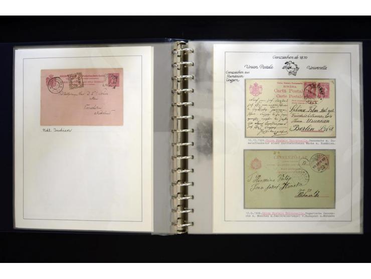 UPU: 1904/70, sehr schöne und umfangreiche Sammlung, dabei viele gute Werte und Ausgaben wie z.B. Deutsches Reich Geschenkhef