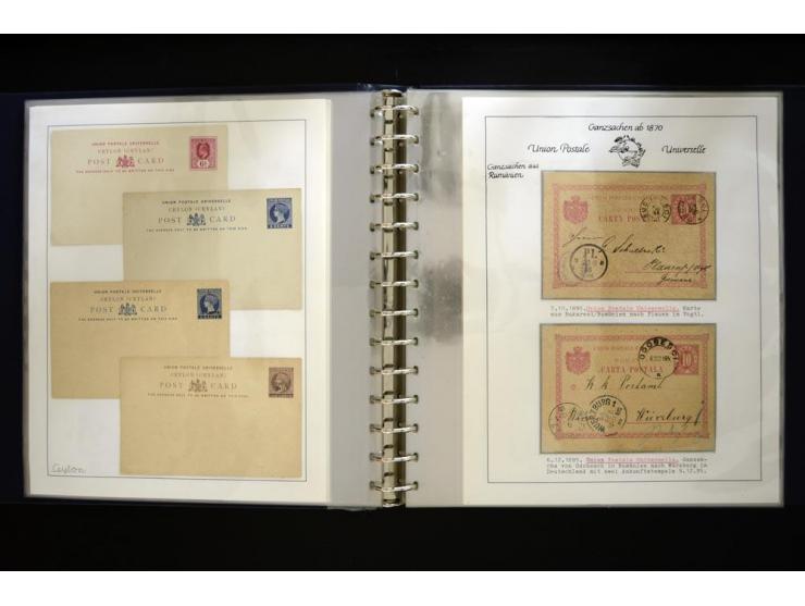 UPU: 1904/70, sehr schöne und umfangreiche Sammlung, dabei viele gute Werte und Ausgaben wie z.B. Deutsches Reich Geschenkhef