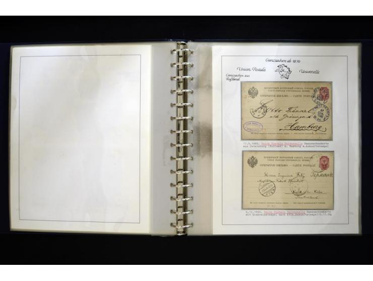 UPU: 1904/70, sehr schöne und umfangreiche Sammlung, dabei viele gute Werte und Ausgaben wie z.B. Deutsches Reich Geschenkhef