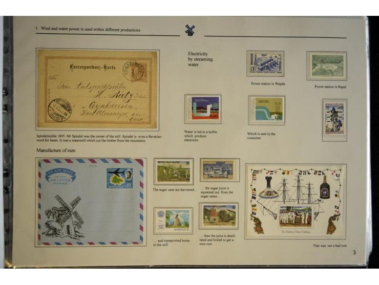 WINDMÜHLEN: 1804/1990, sehr interessante umfangreiche Ausstellungssammlung, mit Groß-Vermeil bei der UK National Exhibition a