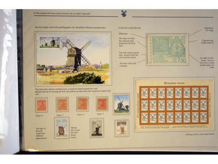 WINDMÜHLEN: 1804/1990, sehr interessante umfangreiche Ausstellungssammlung, mit Groß-Vermeil bei der UK National Exhibition a
