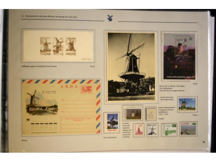 WINDMÜHLEN: 1804/1990, sehr interessante umfangreiche Ausstellungssammlung, mit Groß-Vermeil bei der UK National Exhibition a