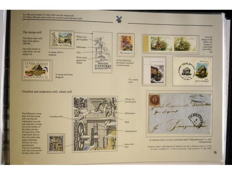 WINDMÜHLEN: 1804/1990, sehr interessante umfangreiche Ausstellungssammlung, mit Groß-Vermeil bei der UK National Exhibition a