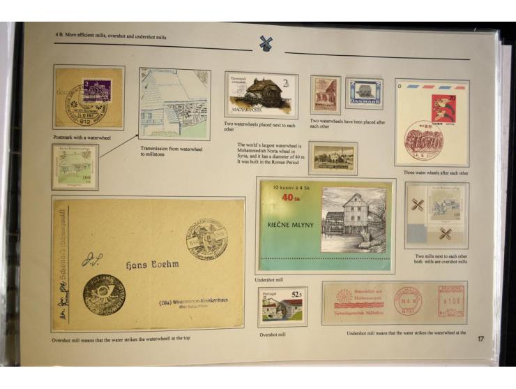 WINDMÜHLEN: 1804/1990, sehr interessante umfangreiche Ausstellungssammlung, mit Groß-Vermeil bei der UK National Exhibition a