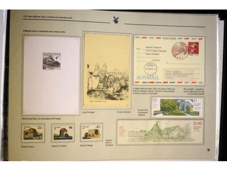 WINDMÜHLEN: 1804/1990, sehr interessante umfangreiche Ausstellungssammlung, mit Groß-Vermeil bei der UK National Exhibition a