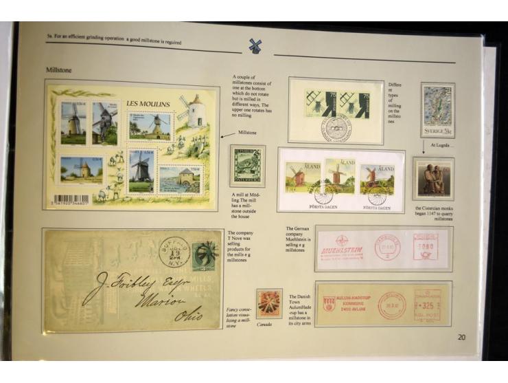 WINDMÜHLEN: 1804/1990, sehr interessante umfangreiche Ausstellungssammlung, mit Groß-Vermeil bei der UK National Exhibition a