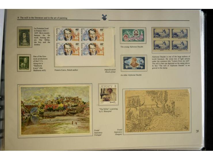 WINDMÜHLEN: 1804/1990, sehr interessante umfangreiche Ausstellungssammlung, mit Groß-Vermeil bei der UK National Exhibition a