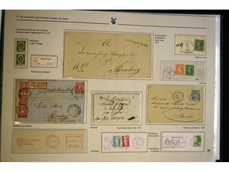 WINDMÜHLEN: 1804/1990, sehr interessante umfangreiche Ausstellungssammlung, mit Groß-Vermeil bei der UK National Exhibition a