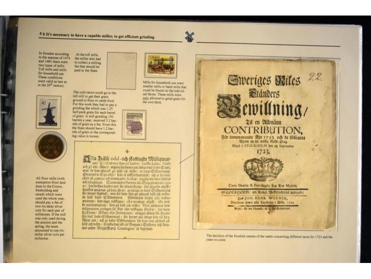 WINDMÜHLEN: 1804/1990, sehr interessante Partie von hunderten von Briefen, Ganzsachen, Bildganzsachen, Luftpost, Freistempler