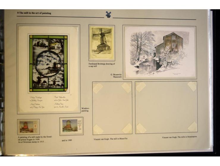 WINDMÜHLEN: 1804/1990, sehr interessante Partie von hunderten von Briefen, Ganzsachen, Bildganzsachen, Luftpost, Freistempler