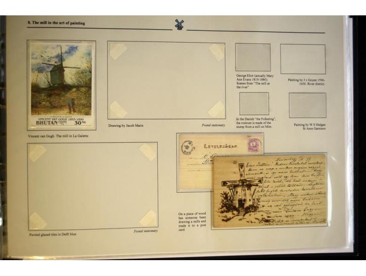 WINDMÜHLEN: 1804/1990, sehr interessante Partie von hunderten von Briefen, Ganzsachen, Bildganzsachen, Luftpost, Freistempler