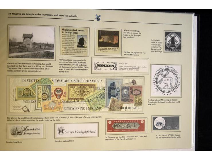 WINDMÜHLEN: 1804/1990, sehr interessante Partie von hunderten von Briefen, Ganzsachen, Bildganzsachen, Luftpost, Freistempler