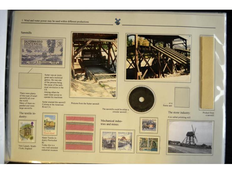 WINDMÜHLEN: 1804/1990, sehr interessante Partie von hunderten von Briefen, Ganzsachen, Bildganzsachen, Luftpost, Freistempler