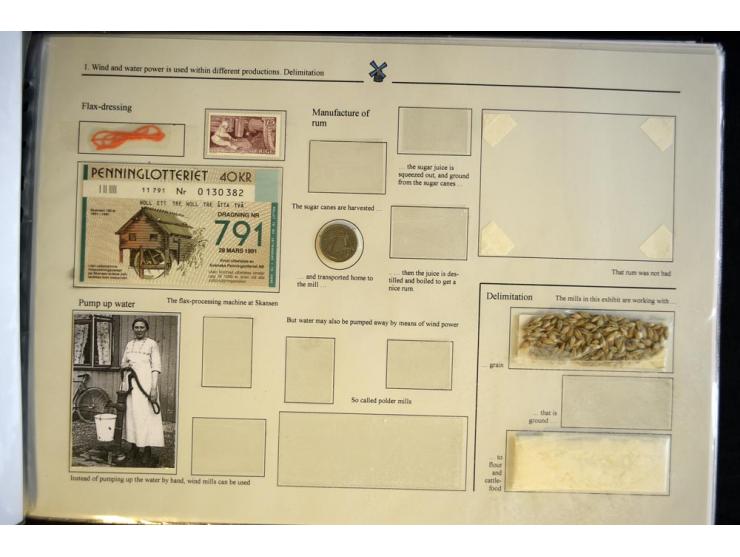 WINDMÜHLEN: 1804/1990, sehr interessante Partie von hunderten von Briefen, Ganzsachen, Bildganzsachen, Luftpost, Freistempler