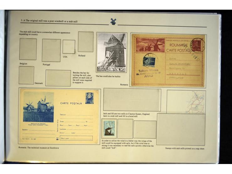 WINDMÜHLEN: 1804/1990, sehr interessante Partie von hunderten von Briefen, Ganzsachen, Bildganzsachen, Luftpost, Freistempler