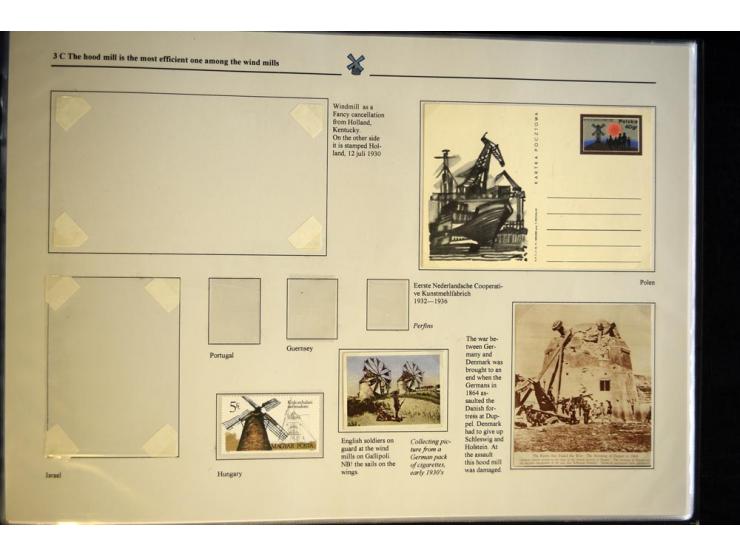 WINDMÜHLEN: 1804/1990, sehr interessante Partie von hunderten von Briefen, Ganzsachen, Bildganzsachen, Luftpost, Freistempler
