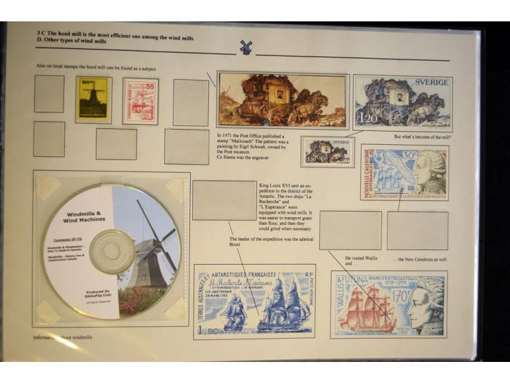 WINDMÜHLEN: 1804/1990, sehr interessante Partie von hunderten von Briefen, Ganzsachen, Bildganzsachen, Luftpost, Freistempler