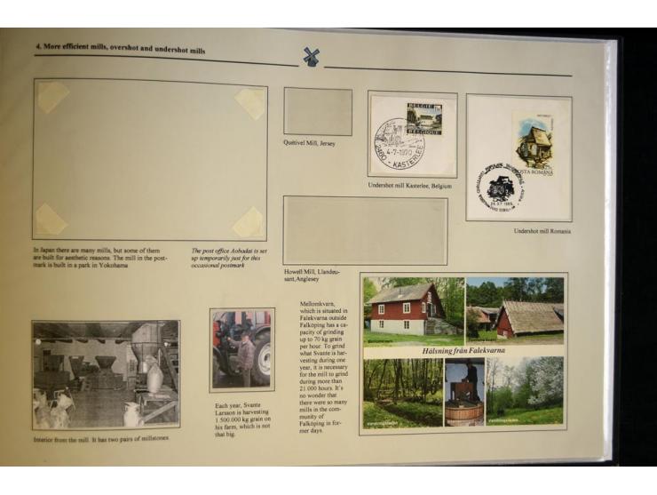 WINDMÜHLEN: 1804/1990, sehr interessante Partie von hunderten von Briefen, Ganzsachen, Bildganzsachen, Luftpost, Freistempler