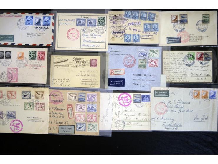 1920/1939, fast 190 Briefe und Karten mit einigen besseren Frankaturen, etwas Vertragstaatenpost, interessante Bordpost, Olym