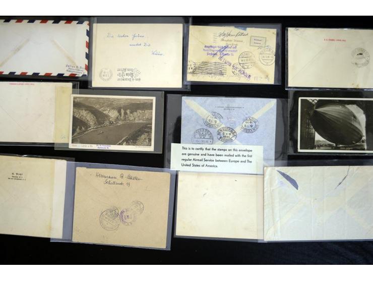 1920/1939, fast 190 Briefe und Karten mit einigen besseren Frankaturen, etwas Vertragstaatenpost, interessante Bordpost, Olym