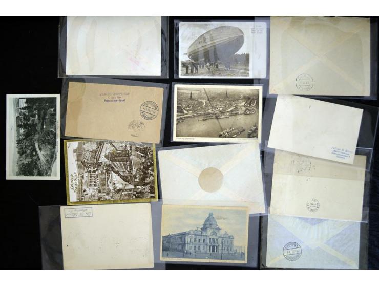 1920/1939, fast 190 Briefe und Karten mit einigen besseren Frankaturen, etwas Vertragstaatenpost, interessante Bordpost, Olym