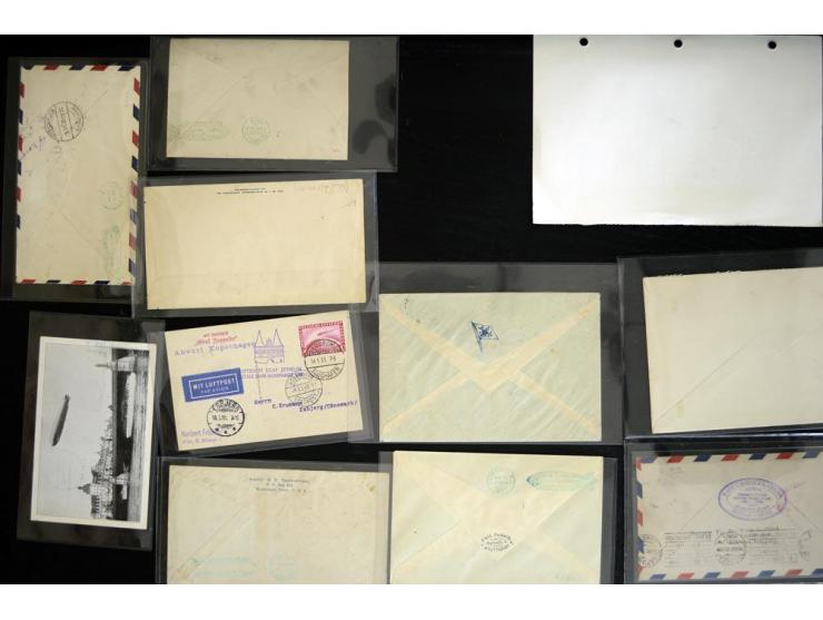 1920/1939, fast 190 Briefe und Karten mit einigen besseren Frankaturen, etwas Vertragstaatenpost, interessante Bordpost, Olym