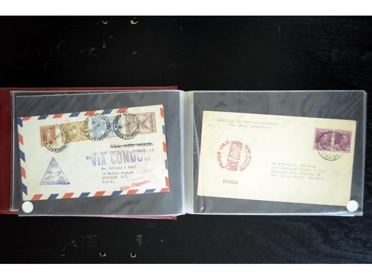1920/1939, fast 190 Briefe und Karten mit einigen besseren Frankaturen, etwas Vertragstaatenpost, interessante Bordpost, Olym