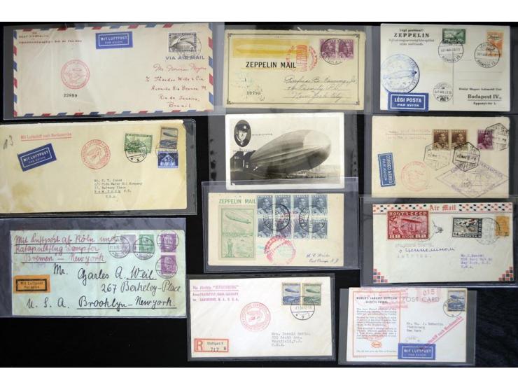 1920/1939, fast 190 Briefe und Karten mit einigen besseren Frankaturen, etwas Vertragstaatenpost, interessante Bordpost, Olym