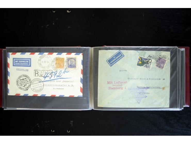 1920/1939, fast 190 Briefe und Karten mit einigen besseren Frankaturen, etwas Vertragstaatenpost, interessante Bordpost, Olym